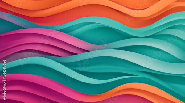Obraz a dynamic and fluid wave pattern, a concept of energy and movement