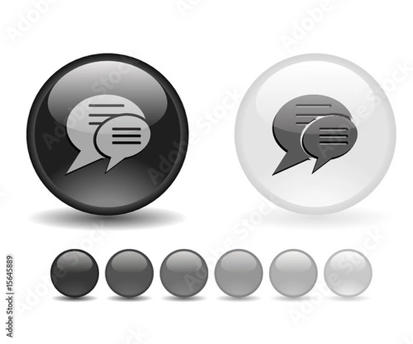 Fototapeta Internet shiny buttons. Vector illustration.