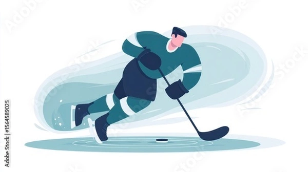 Obraz Hockey player in action