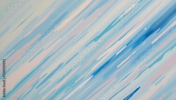 Fototapeta Soft Pastel Abstract Stripes in Light Blue and Pink Tones with a Smooth Gradient for Modern Decor or Creative Background Use