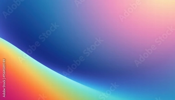 Fototapeta Vibrant Abstract Background with Colorful Gradient Flowing Blends of Blue, Pink, Orange, and Purple for Creative Projects and Designs