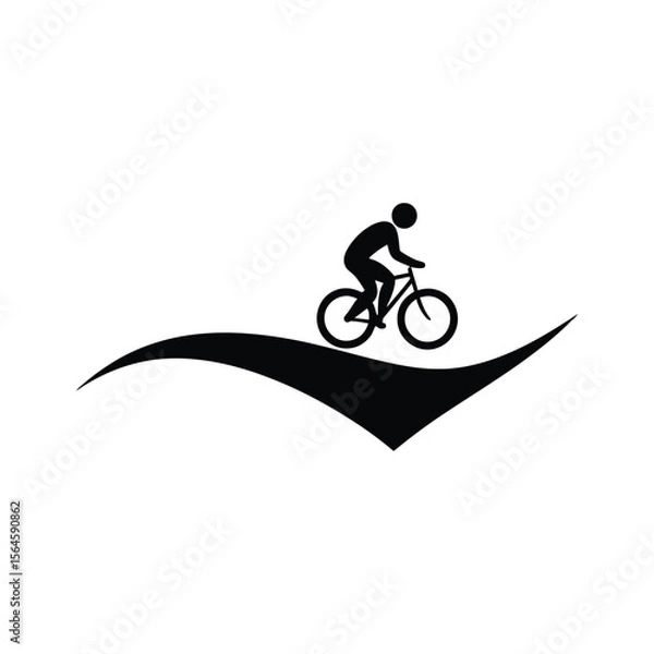 Obraz bicycle symbol vector