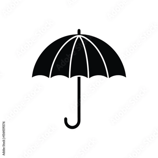 Obraz  Umbrella silhouette vector design