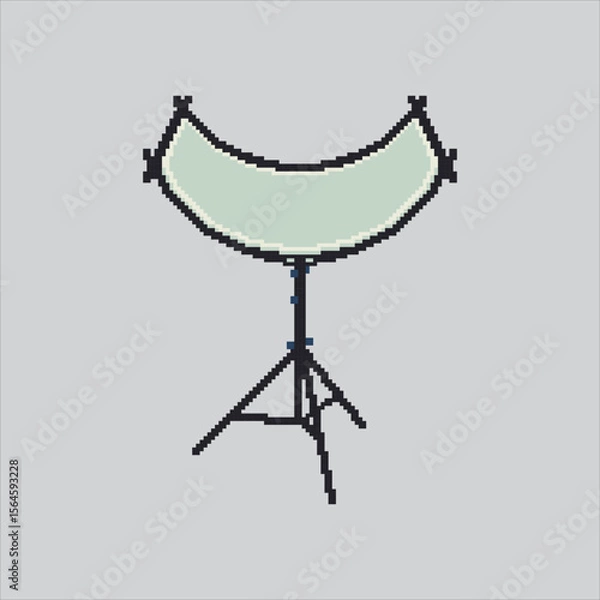 Fototapeta Pixel art illustration Camera Light. Pixelated Light Reflector.Camera Light Reflector Icon pixelated for the pixel art game and icon for website and video game. old school retro.