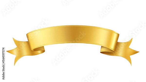 Obraz golden ribbon vector illustration