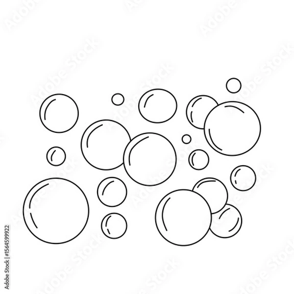 Fototapeta Doodle soap bubble