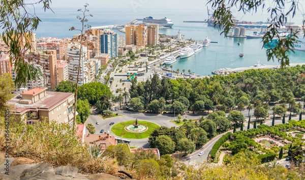 Fototapeta Malaga, Hiszpania, Spain, krajobrazy, wycieczka, Morze Śródziemne