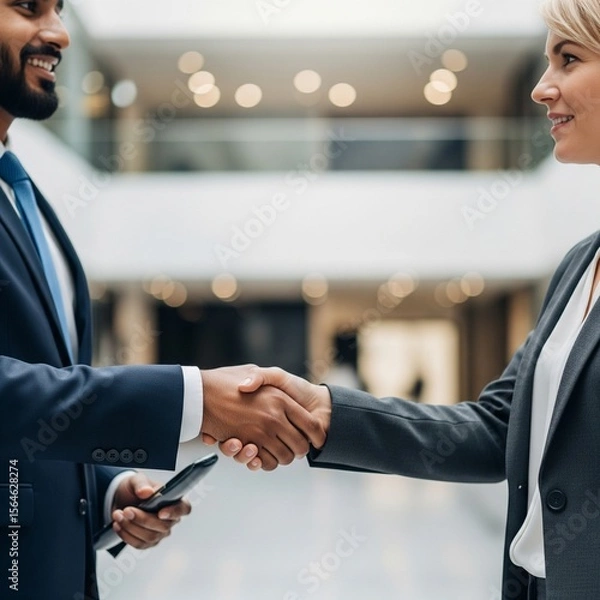 Obraz people shaking hands