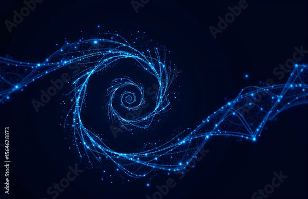 Fototapeta Tech - Sense Spiral Light Pattern