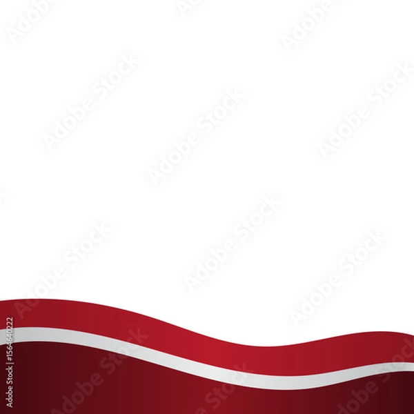 Obraz Indonesian Flag Footer