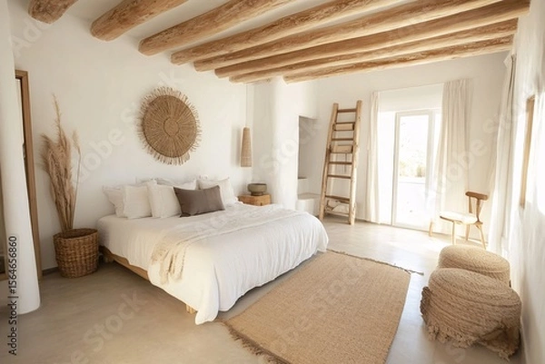 Obraz bedroom with bed