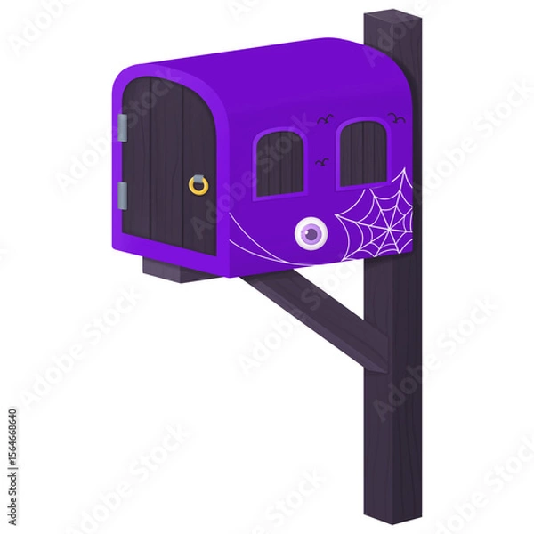 Obraz Purple Halloween Mailbox