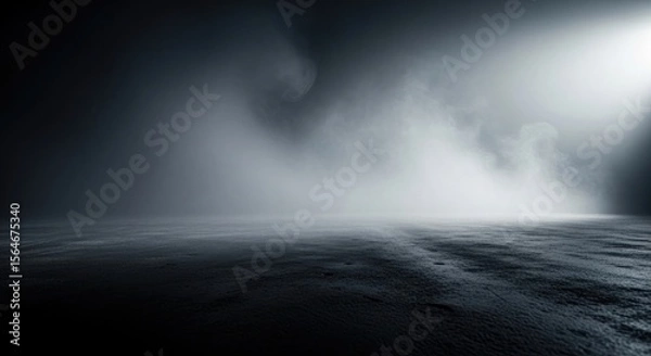 Fototapeta Dark Ground Foggy Atmosphere mist smoke