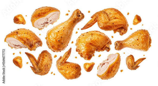 Obraz chicken wings set