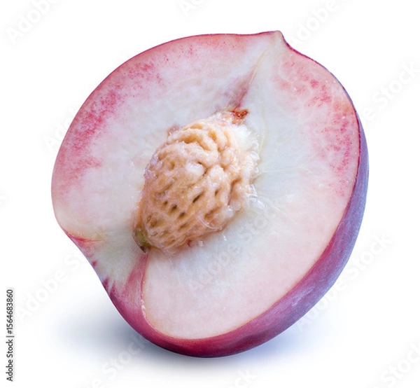 Obraz Hakuho pink Peach on white background, Peach premium fruit isolate on white with clipping path.