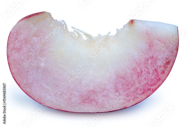 Obraz Hakuho pink Peach on white background, Peach premium fruit isolate on white with clipping path.