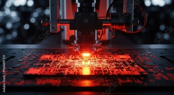 Obraz Precision Automated Assembly of Microelectronic Components with Advanced Laser Technology