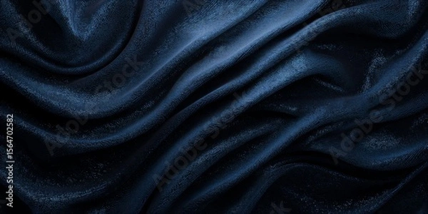 Obraz dark blue velvet texture, textile background