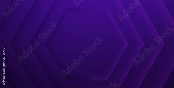 Obraz dynamic abstract purple color hexagonal texture shape with shadow and light decorative background. eps10 vector