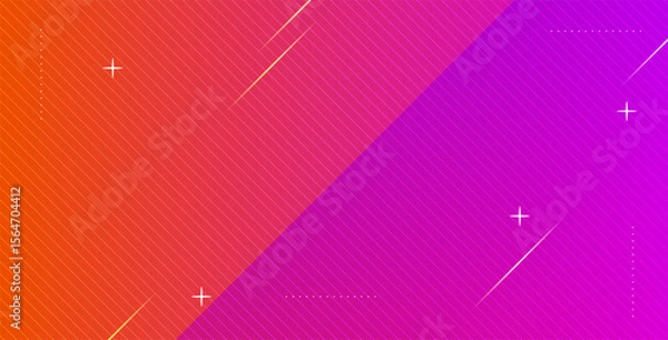 Obraz minimal abstract purple gradient color with geometric and simple pattern business design background. eps10 vector