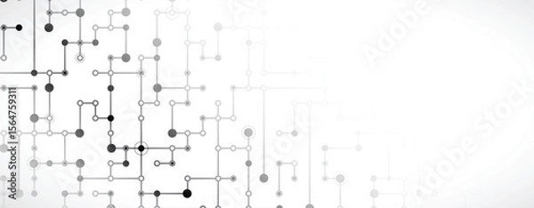 Obraz Abstract circuit border technology connected concept background