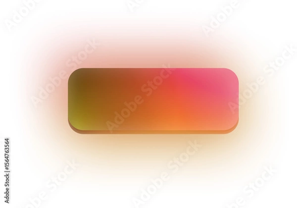 Fototapeta Rectangle Button Neon Gradient Glowing Button Set Colorful Rounded Web Buttons for UI UX Design Digital App Interface Vibrant Bright Light Effect Futuristic Style Modern Tech Shiny Glow Shapes