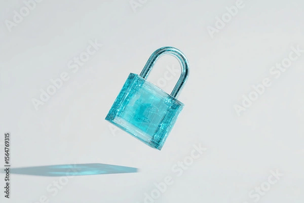 Fototapeta bolt lock minimal against a basic background