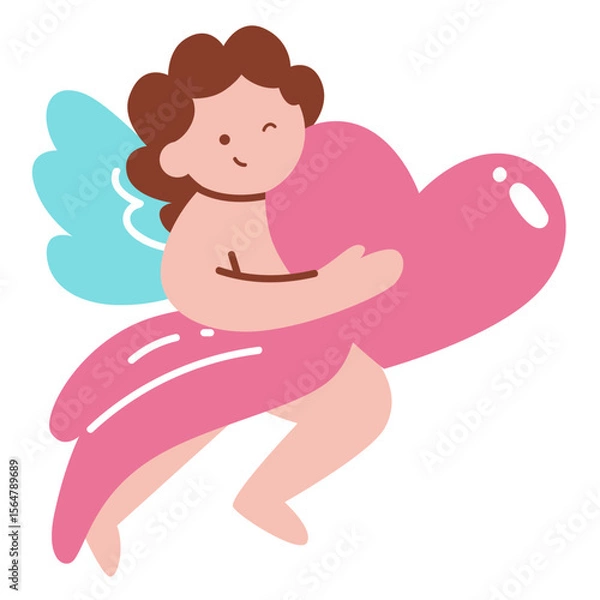 Obraz Cute Cupid Vector Illustration
