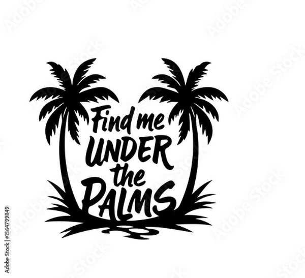 Obraz BEACH BAY WITH PALMS