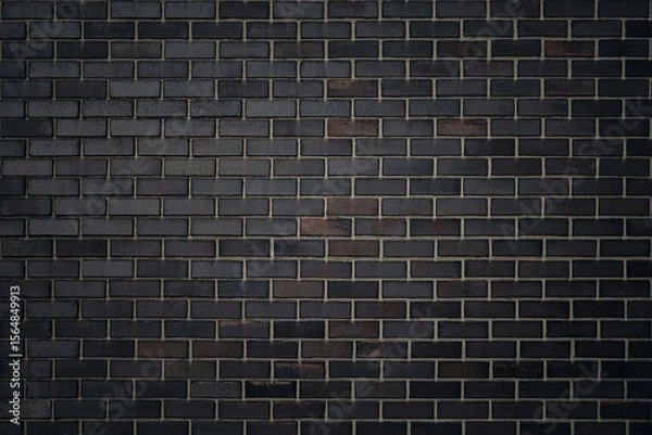Obraz Dark Gray Brick Wall Texture Background Seamless Pattern for Design Projects