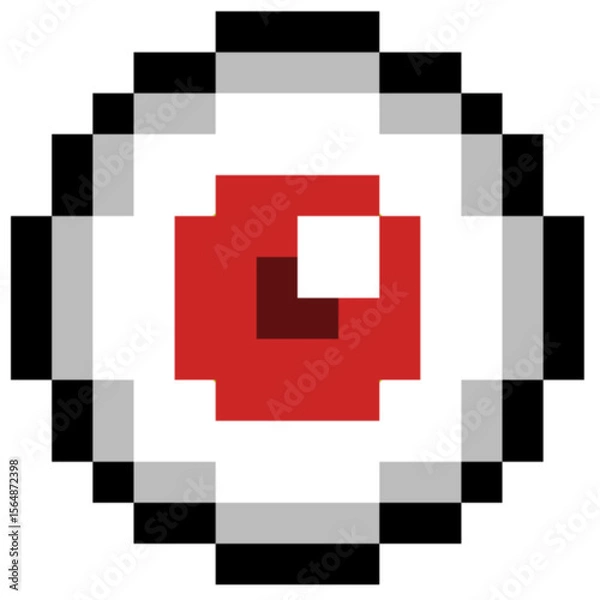 Obraz Red pixel eyeball 