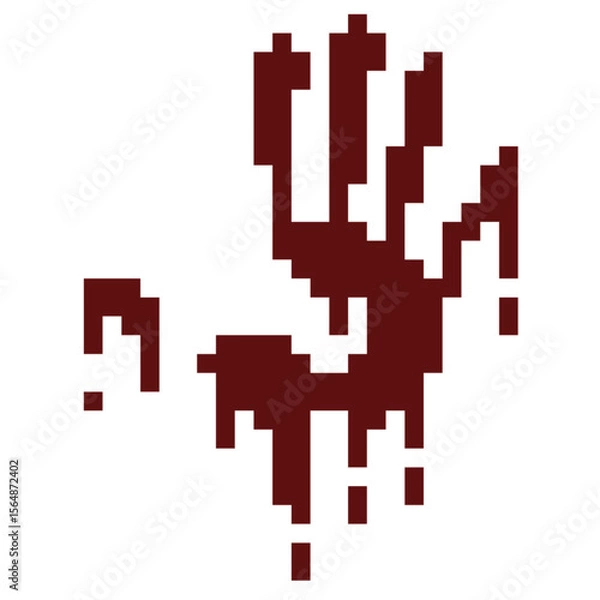 Obraz Floating hand blood 