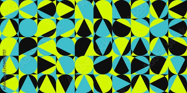 Fototapeta Modern circle triangle pattern design