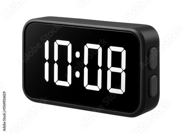 Fototapeta A digital clock with a large, easy-to-read display for a senior-friendly living space.