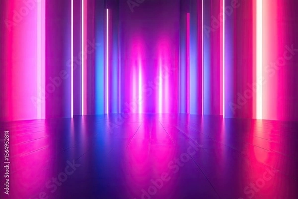 Obraz Vibrant Color Visual of Abstract Minimal Background with Floor