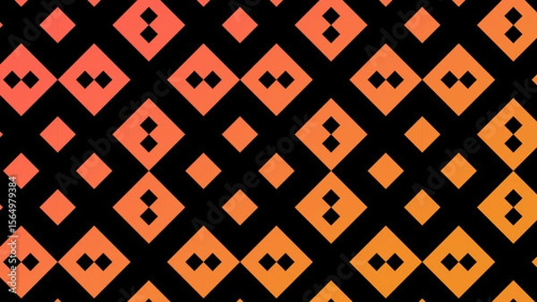 Fototapeta Abstract illustration patterns mosaic background with doble UHD 4K resolution to possible use with animation.