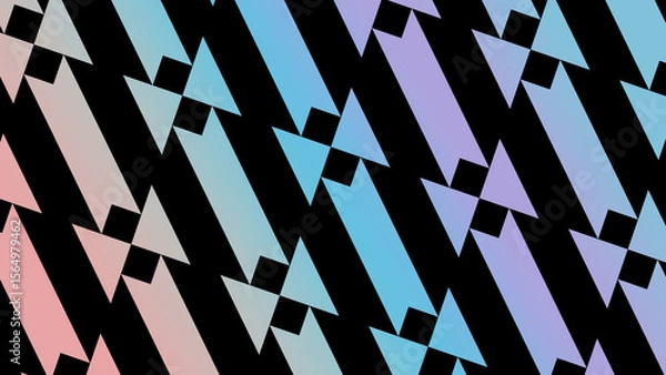 Fototapeta Abstract illustration patterns mosaic background with doble UHD 4K resolution to possible use with animation.