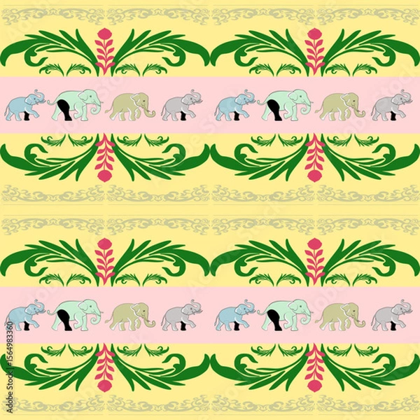 Obraz set of floral elements