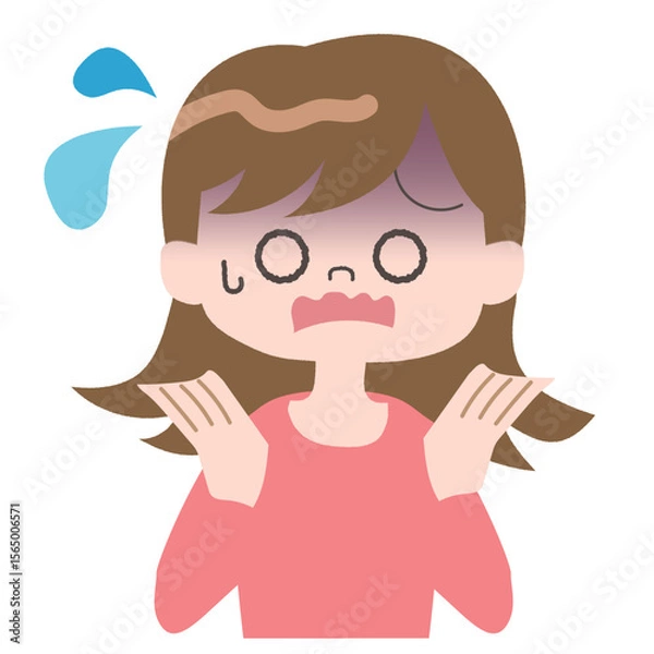 Obraz 困った女性