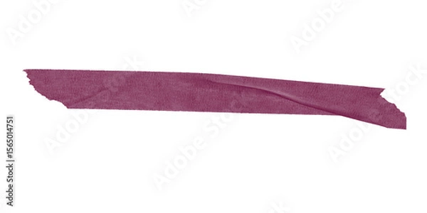 Obraz Flat pastel purple duct tape strip on transparent background – minimal soft sticky element for crafting, scrapbooking, design layouts, or collage art.
