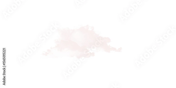 Obraz Soft White Cloud Texture: Abstract Background on transparent background