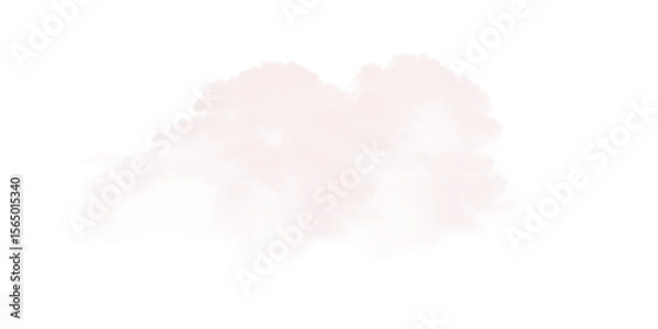 Obraz Exceptional White Cloud Shape: Design Element for Projects on transparent background