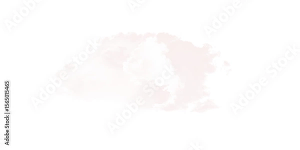 Obraz White Cloud Texture: Abstract Background Element on transparent background