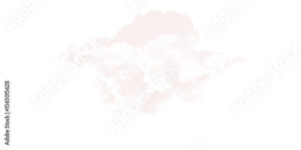 Obraz Abstract White Cloud Texture: Design Element on transparent background