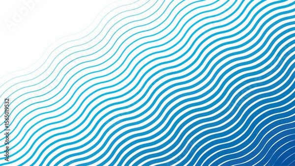Obraz Sky blue stripes wavy line pattern background for modern abstract fabric wallpaper and digital design