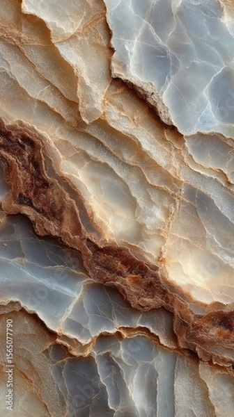 Obraz Beautiful layers of textured stone with earthy tones and soft colors enhance natural elegance in a serene setting
