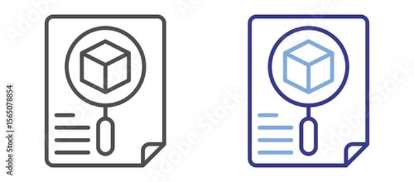 Fototapeta Material Information Icon Color