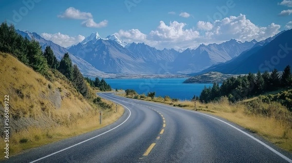 Fototapeta Convenient online car rental with easy booking, secure payment, and a wide range of vehicles available