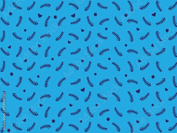 Fototapeta seamless pattern with blue