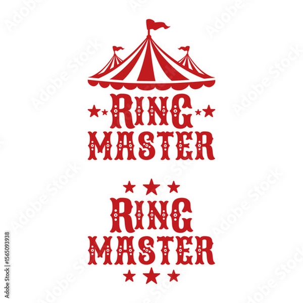Fototapeta Ring Master Circus Themed Design